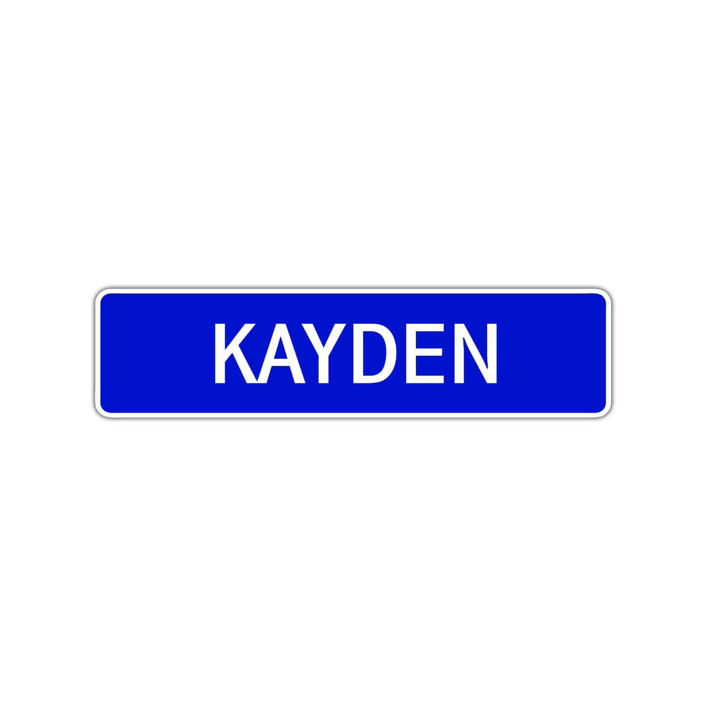 Kayden Street Sign Children Name Room Plate
