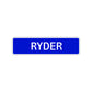 Ryder Street Sign Children Name Room Plate