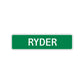Ryder Street Sign Children Name Room Plate