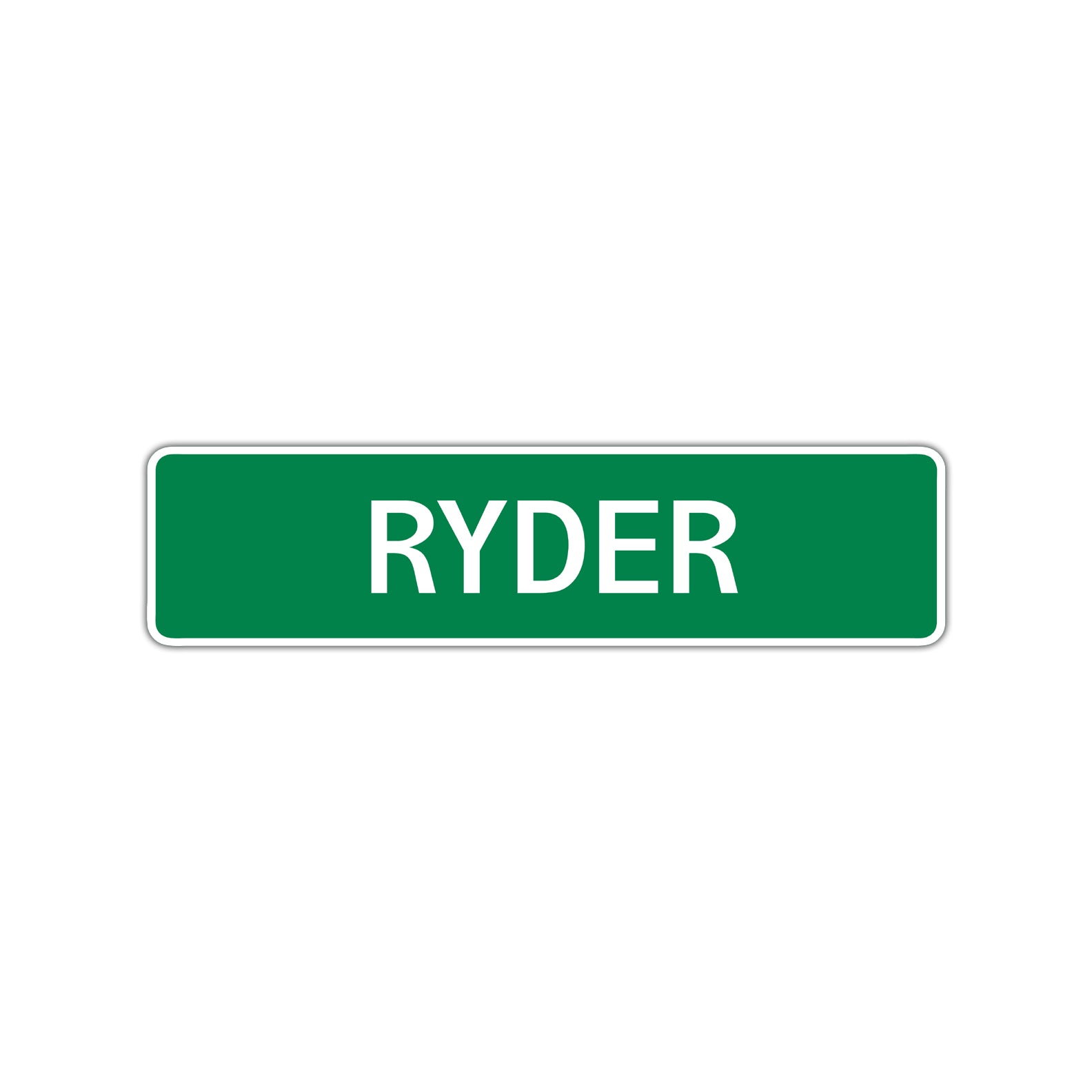 Ryder Street Sign Children Name Room Plate