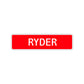 Ryder Street Sign Children Name Room Plate