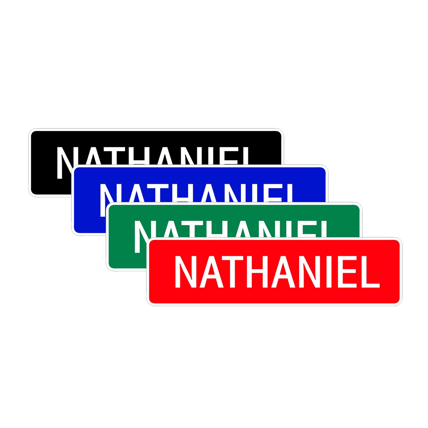 Nathaniel Street Sign Children Name Room Plate