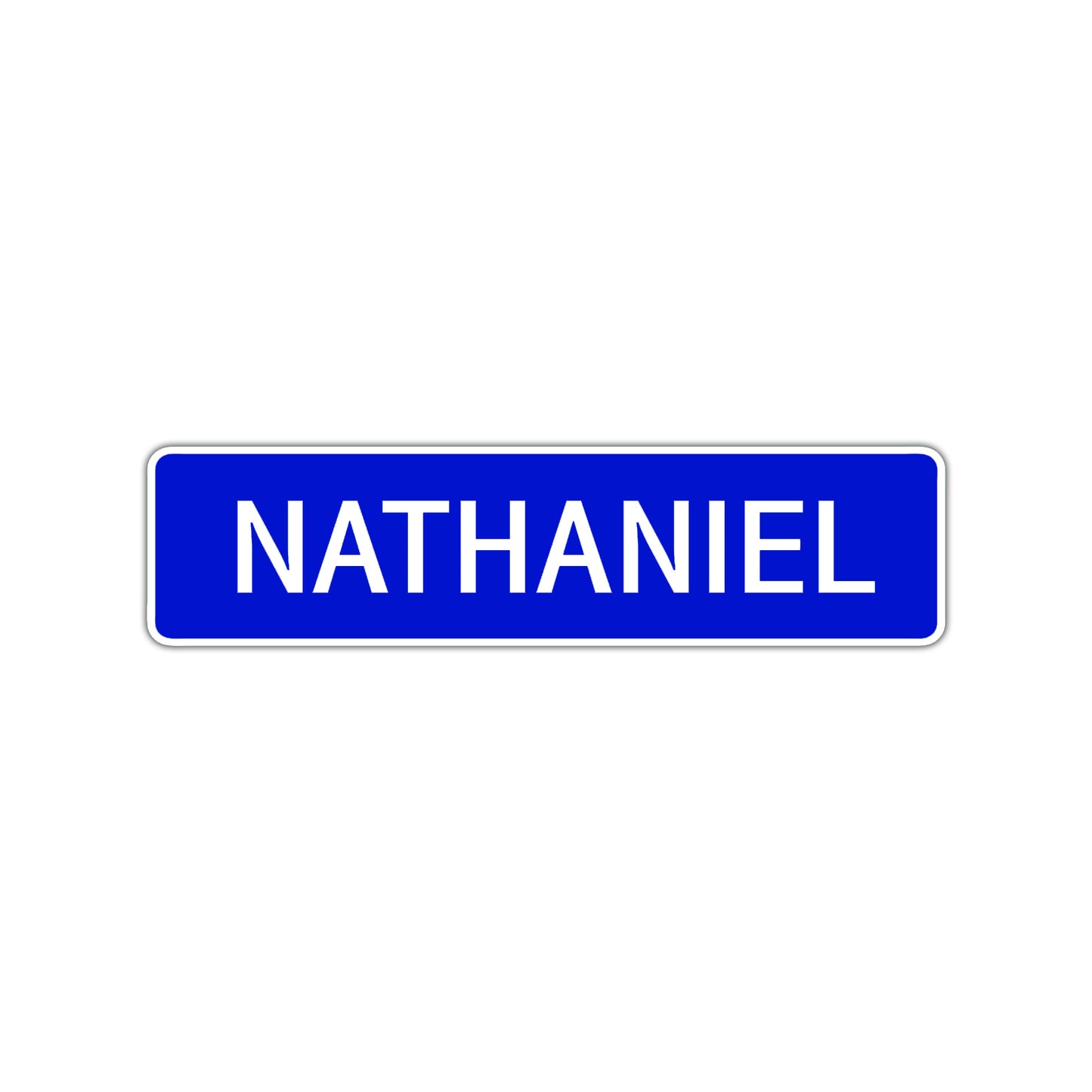 Nathaniel Street Sign Children Name Room Plate