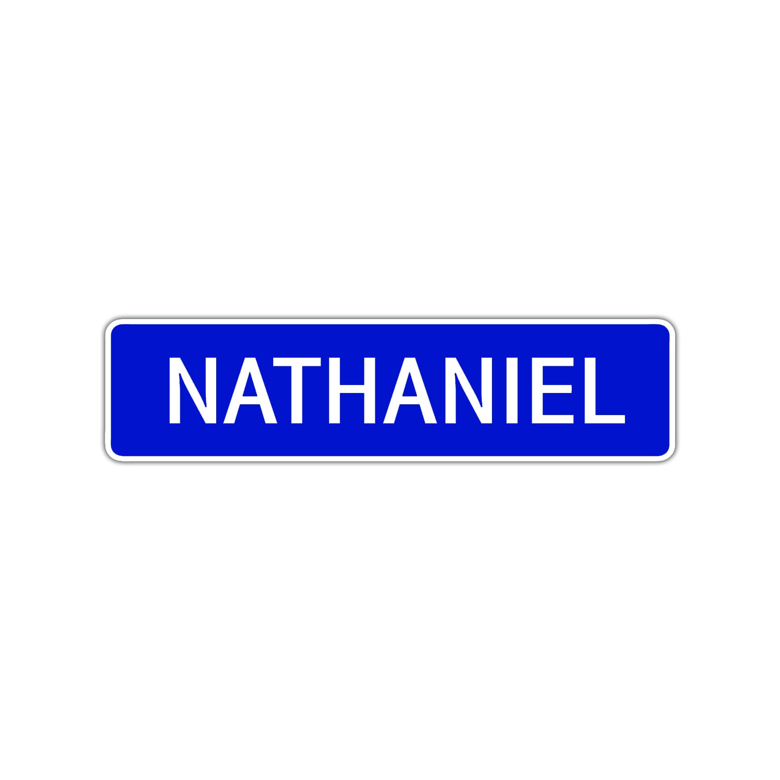 Nathaniel Street Sign Children Name Room Plate