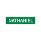 Nathaniel Street Sign Children Name Room Plate