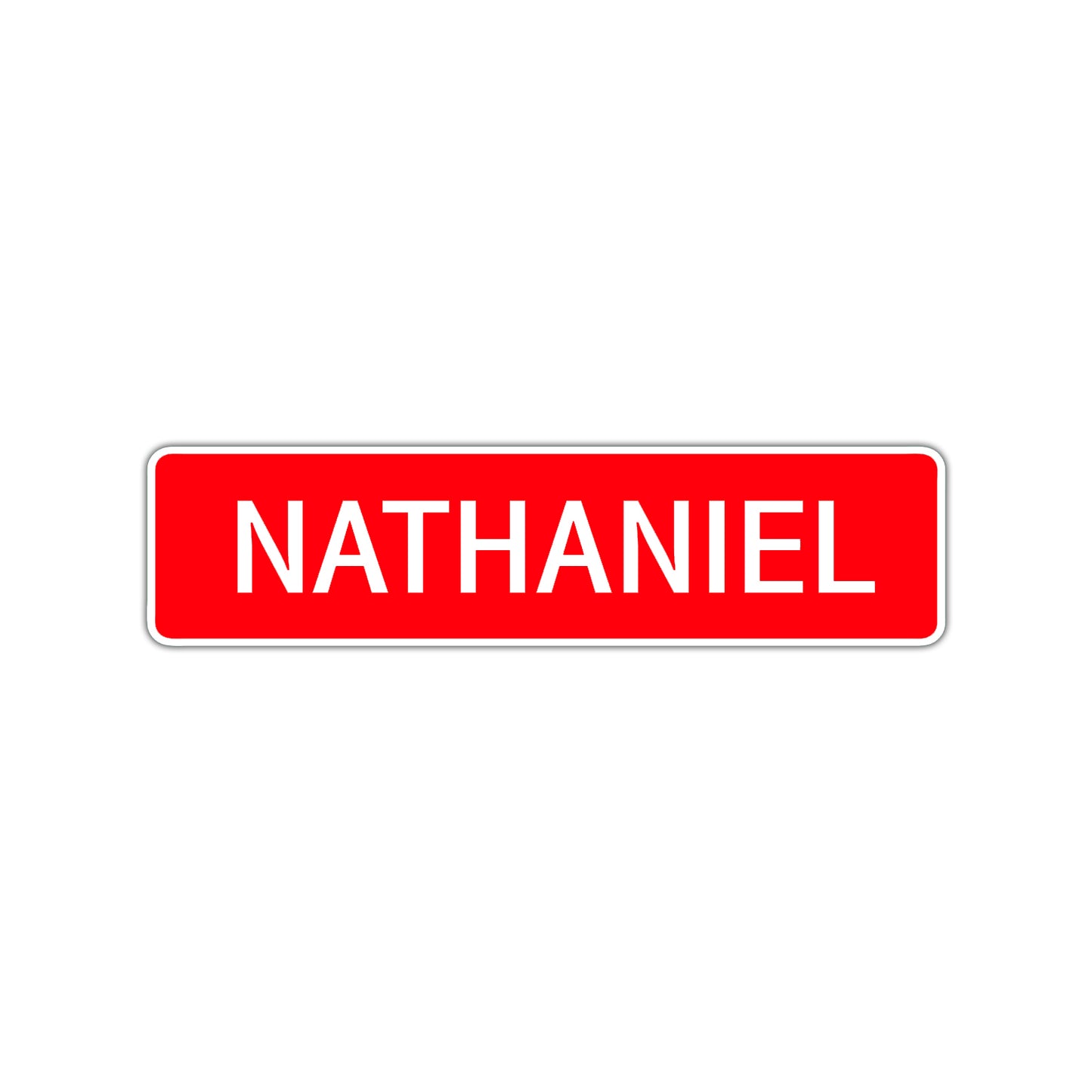 Nathaniel Street Sign Children Name Room Plate