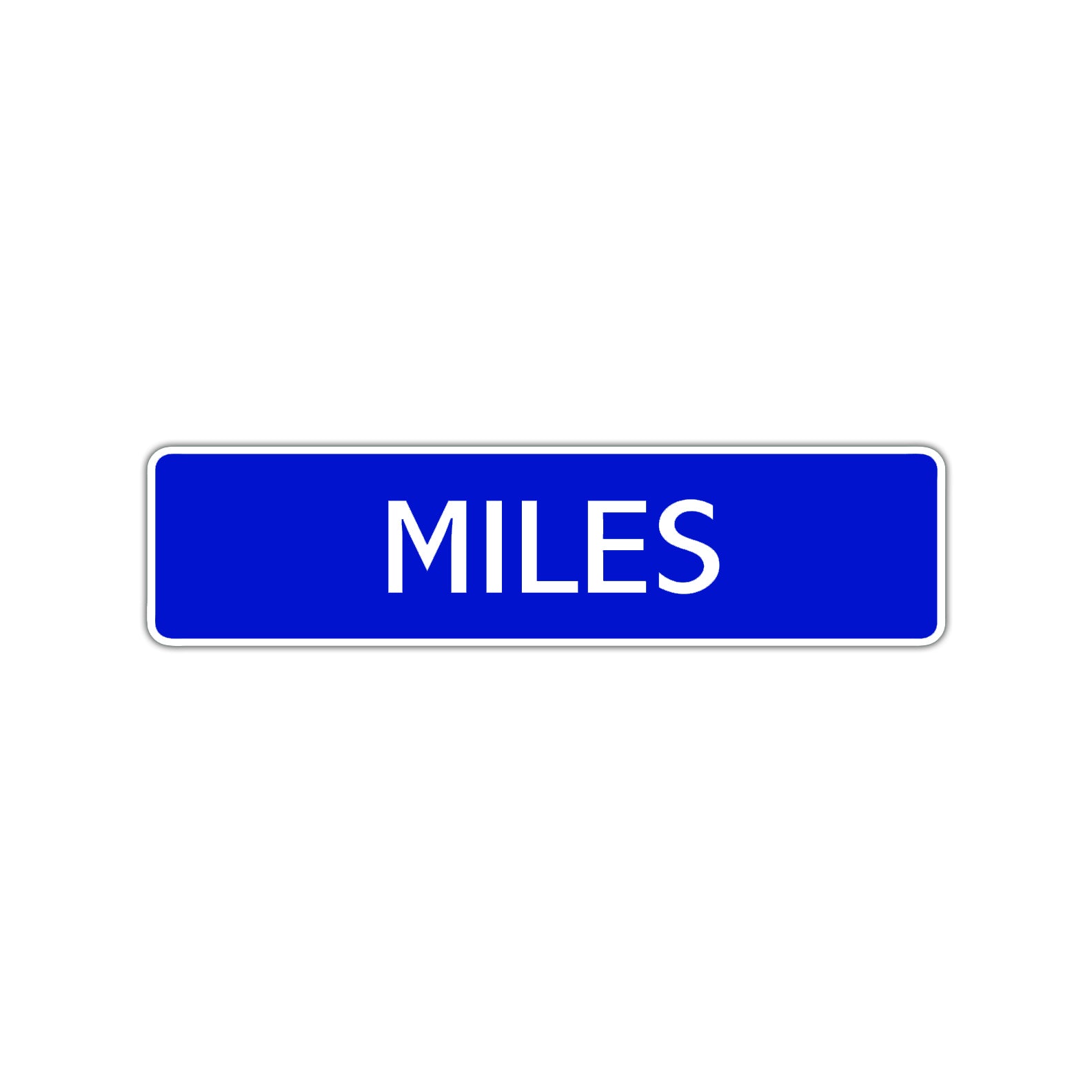 Miles Street Sign Children Name Room Plate
