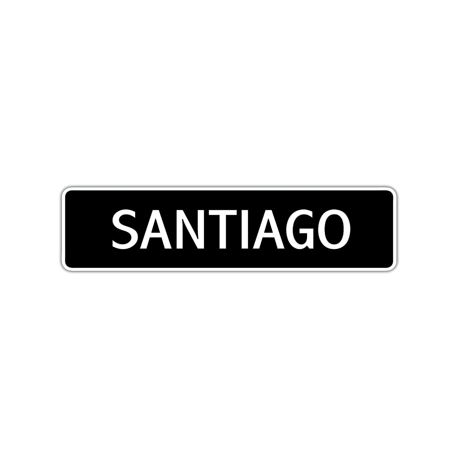 Santiago Street Sign Children Name Room Plate