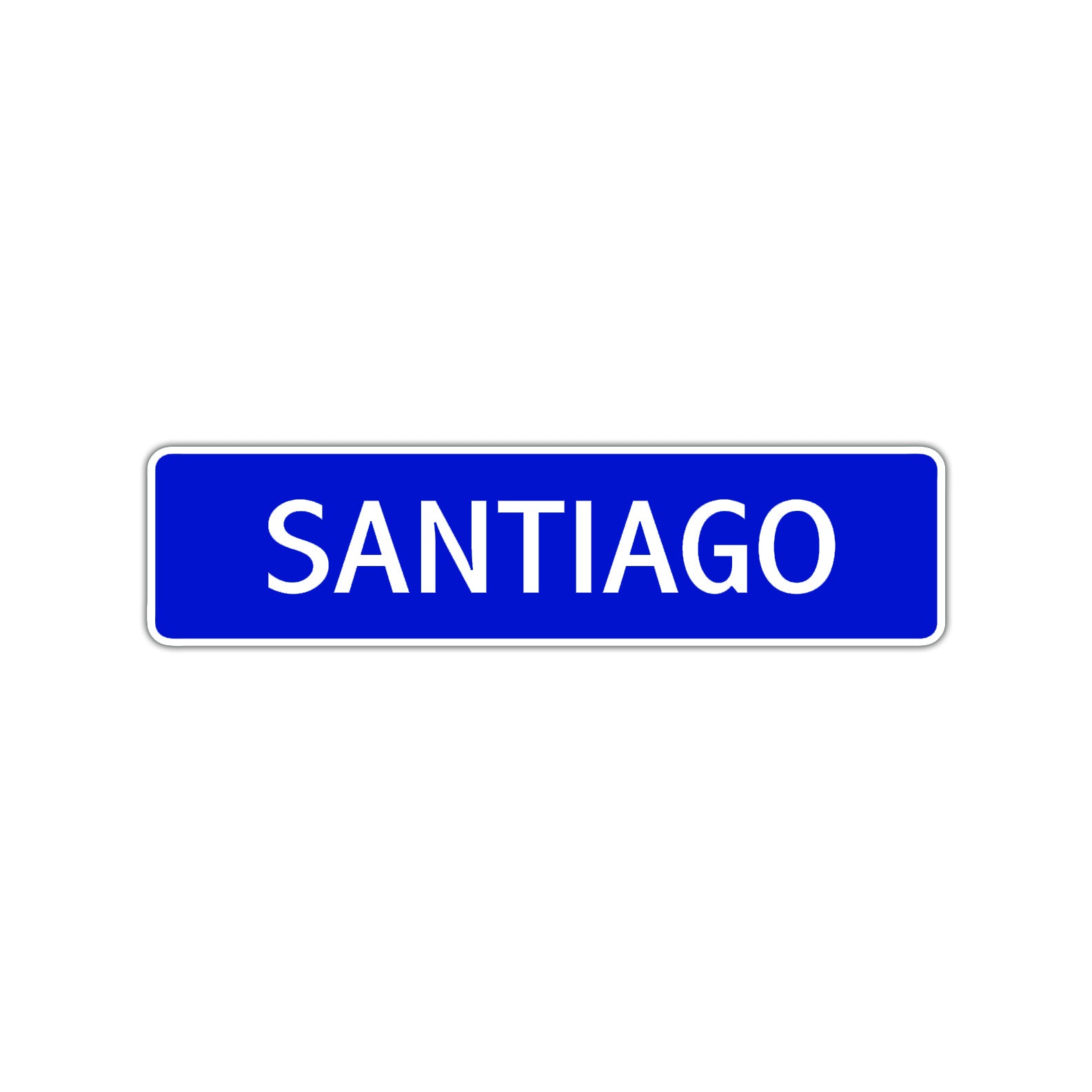 Santiago Street Sign Children Name Room Plate
