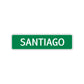 Santiago Street Sign Children Name Room Plate