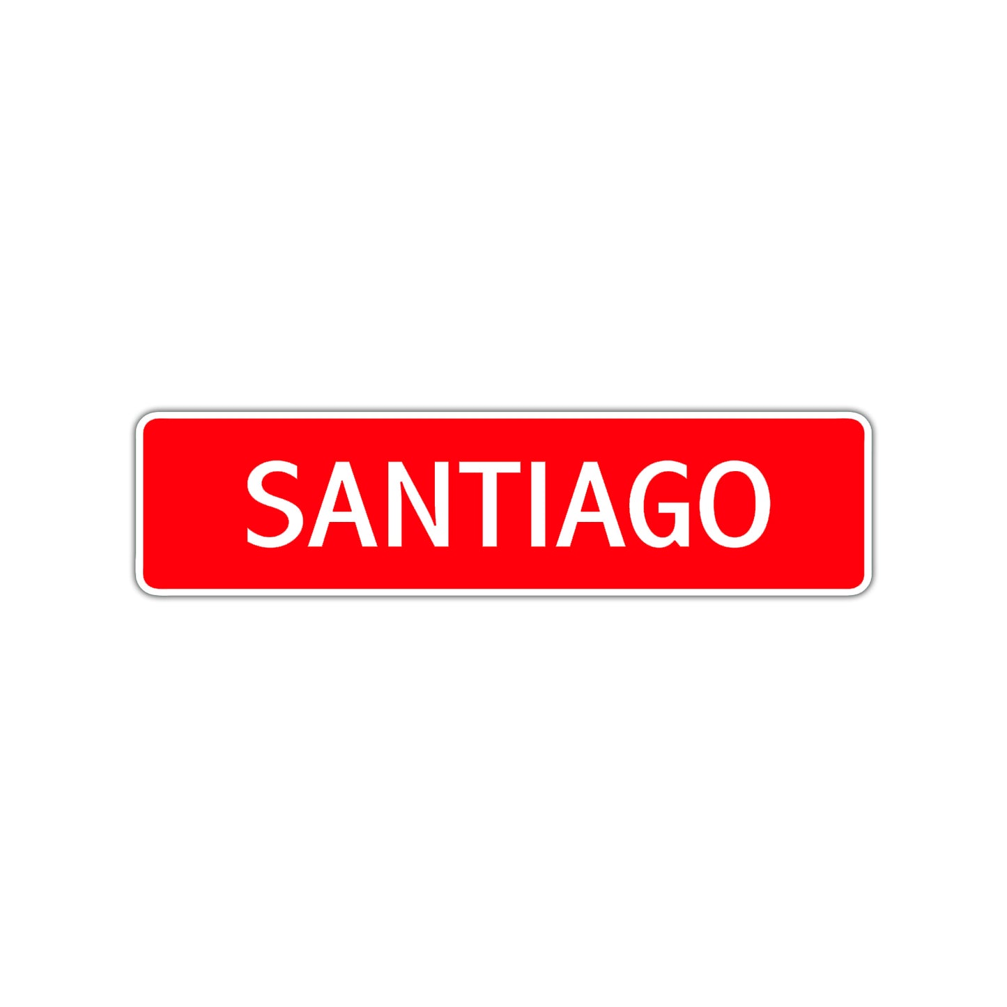 Santiago Street Sign Children Name Room Plate