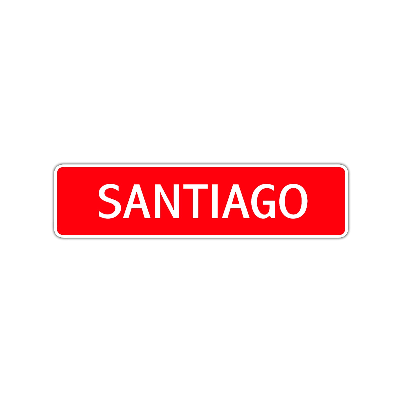 Santiago Street Sign Children Name Room Plate