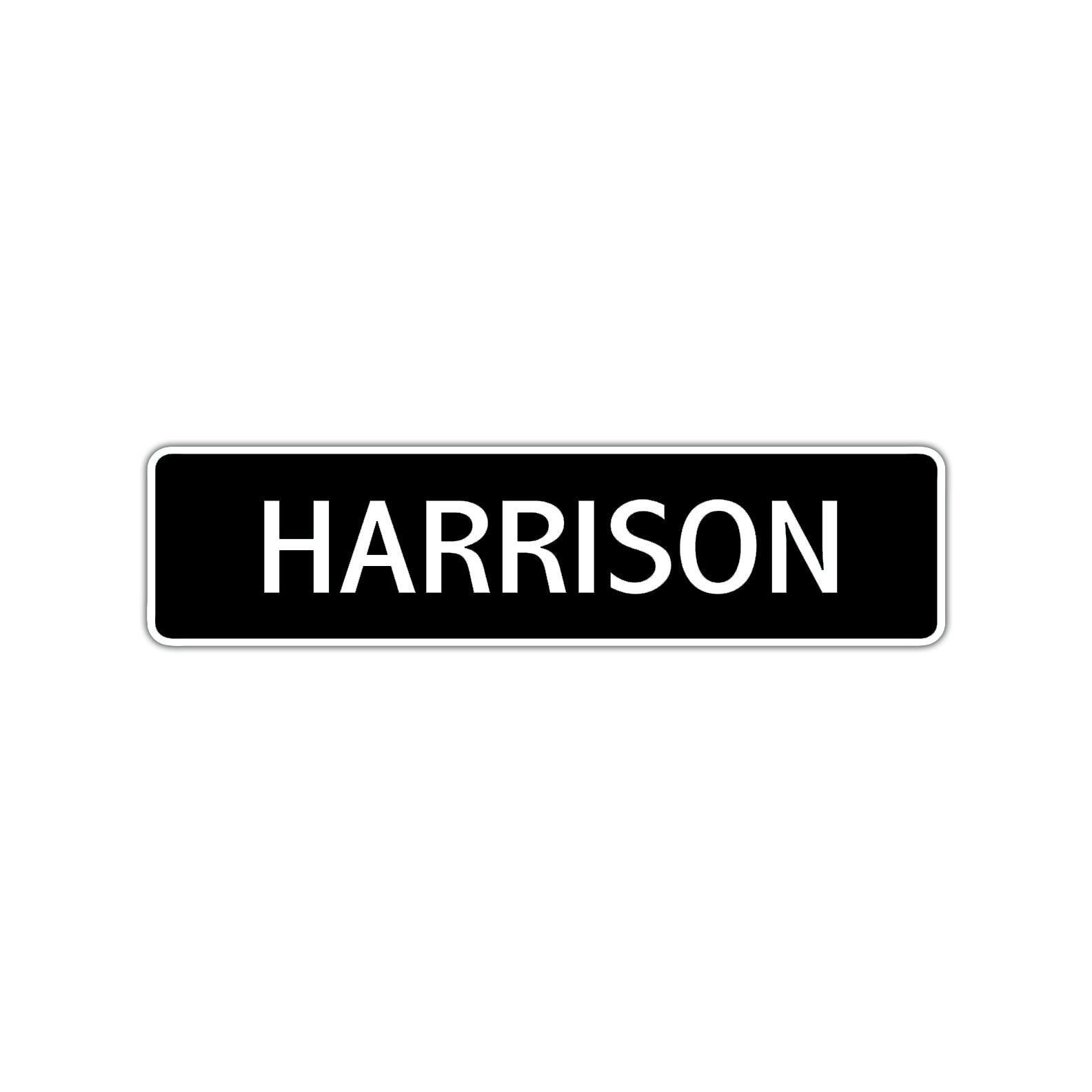 Harrison Street Sign Children Name Room Plate