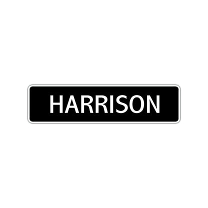 Harrison Street Sign Children Name Room Plate