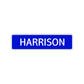 Harrison Street Sign Children Name Room Plate