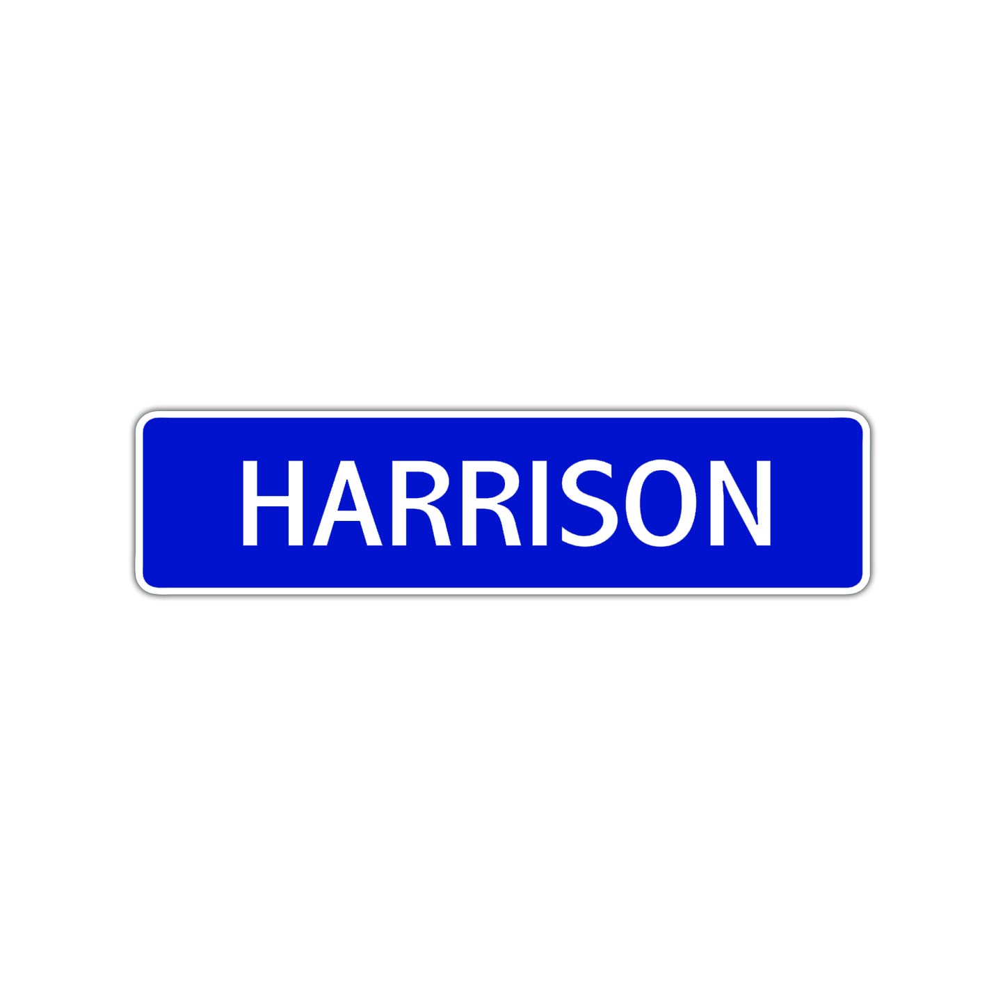 Harrison Street Sign Children Name Room Plate