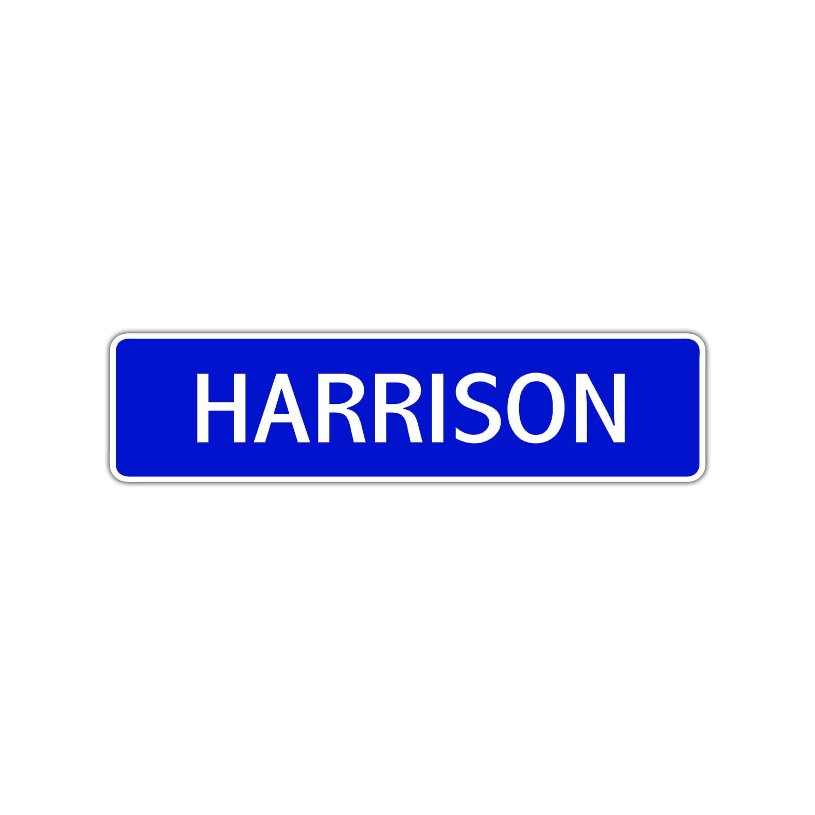 Harrison Street Sign Children Name Room Plate