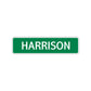 Harrison Street Sign Children Name Room Plate
