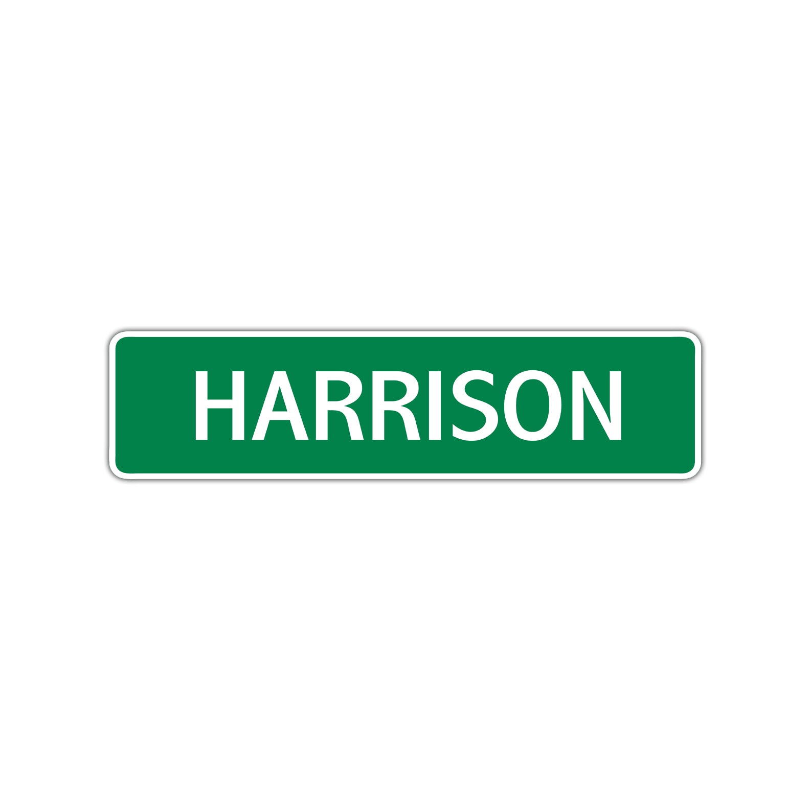 Harrison Street Sign Children Name Room Plate