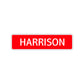Harrison Street Sign Children Name Room Plate