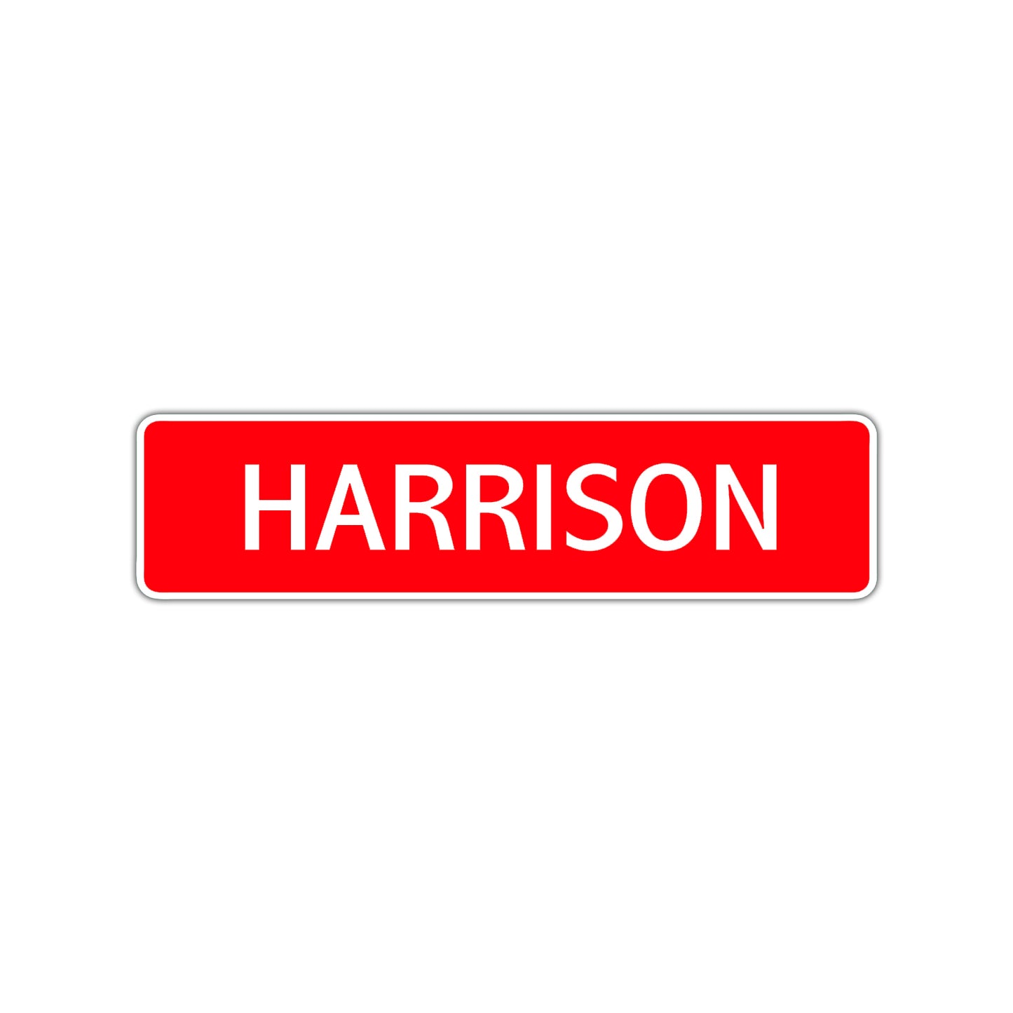 Harrison Street Sign Children Name Room Plate