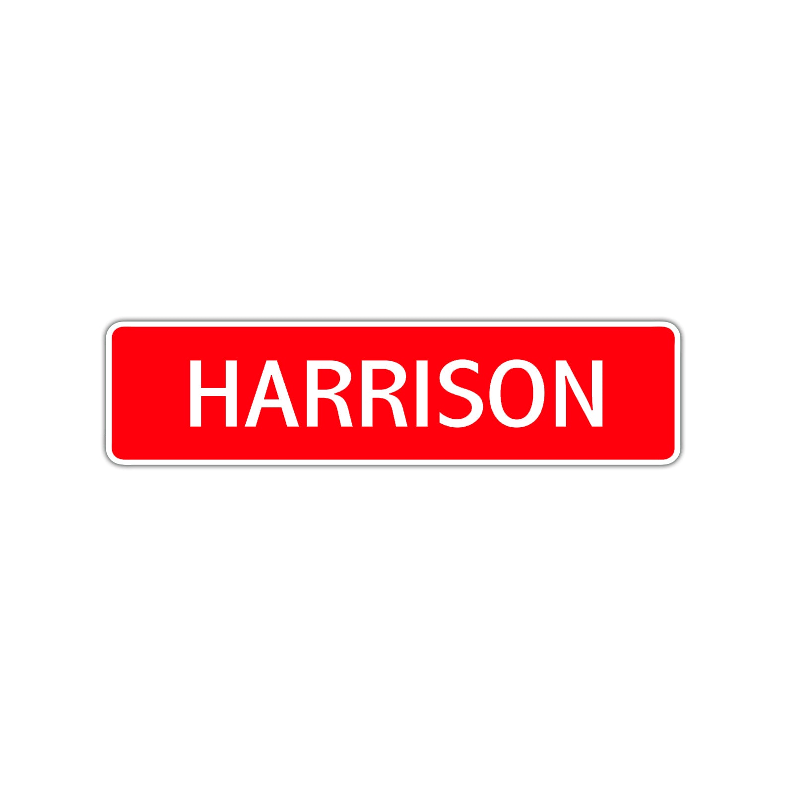 Harrison Street Sign Children Name Room Plate