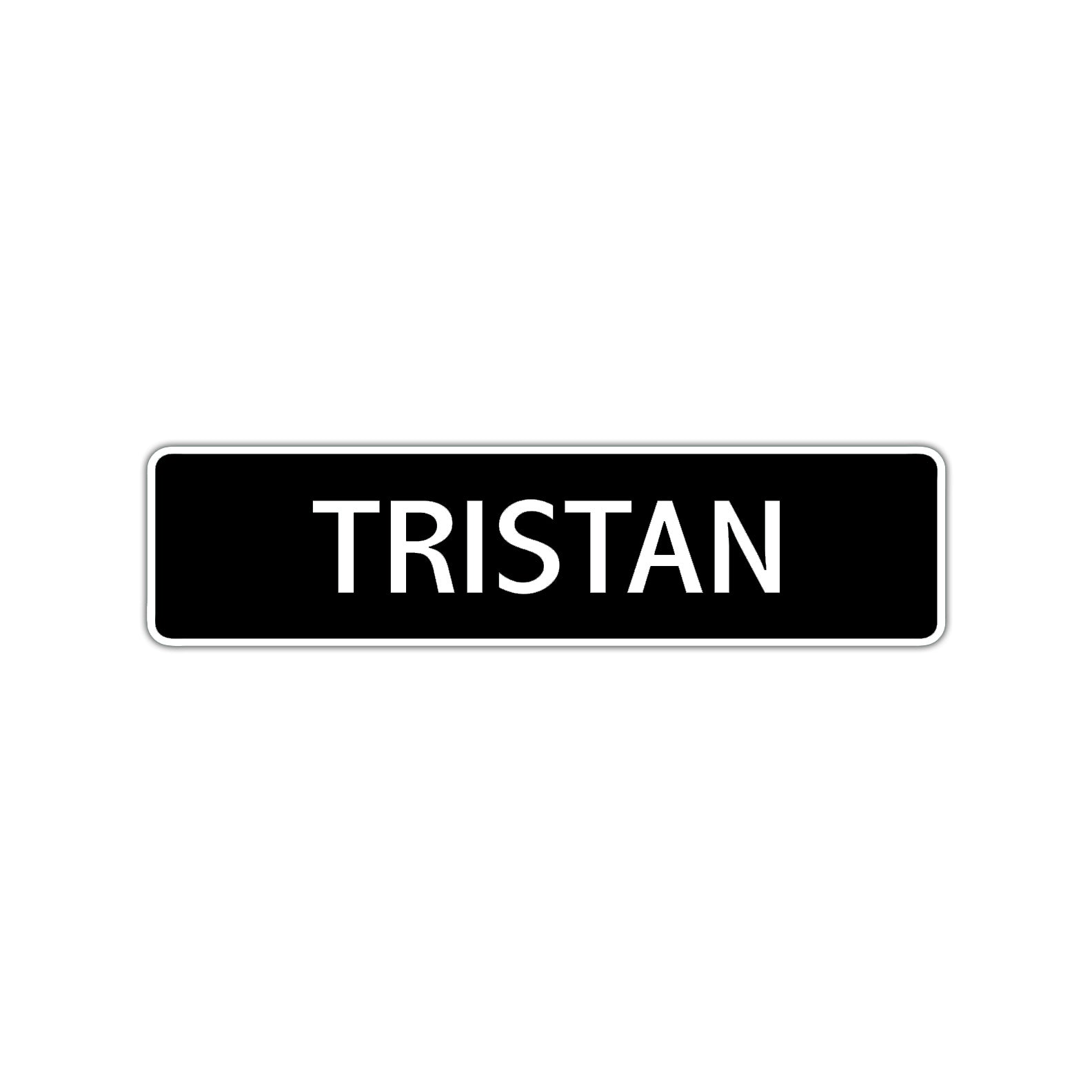 Triston Street Sign Children Name Room Plate