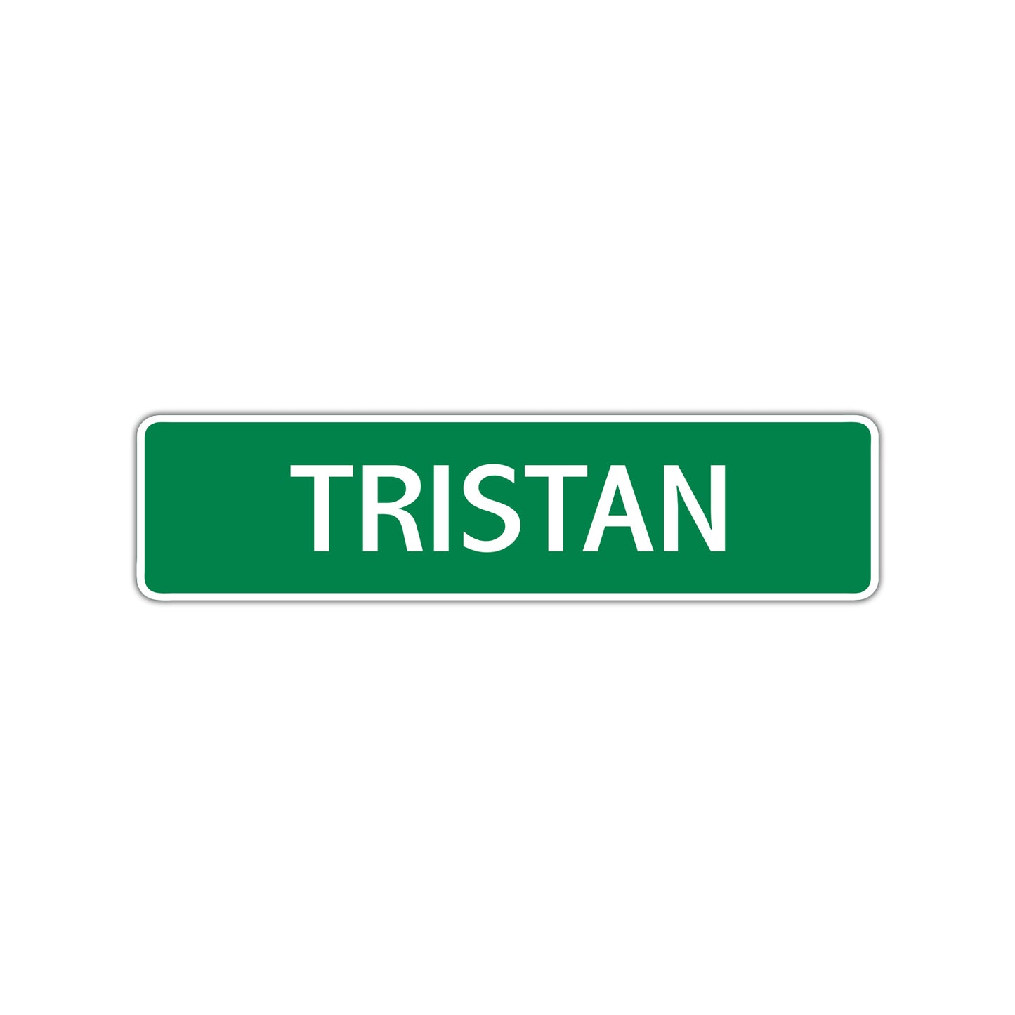Triston Street Sign Children Name Room Plate
