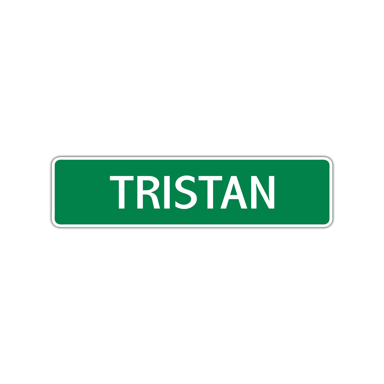 Triston Street Sign Children Name Room Plate