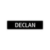 Declan Street Sign Children Name Room Plate