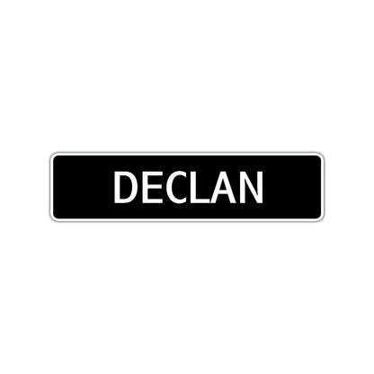 Declan Street Sign Children Name Room Plate