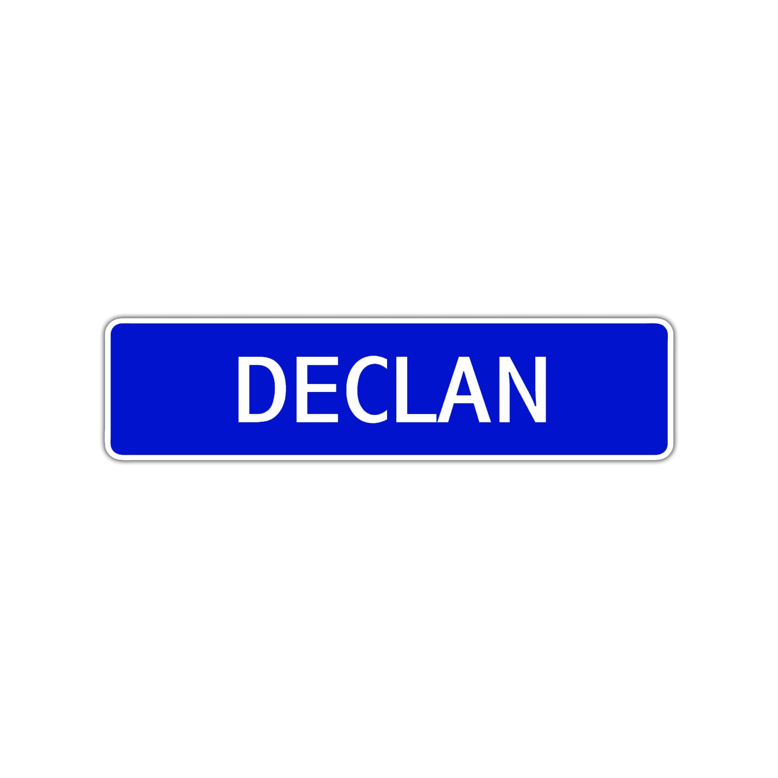 Declan Street Sign Children Name Room Plate