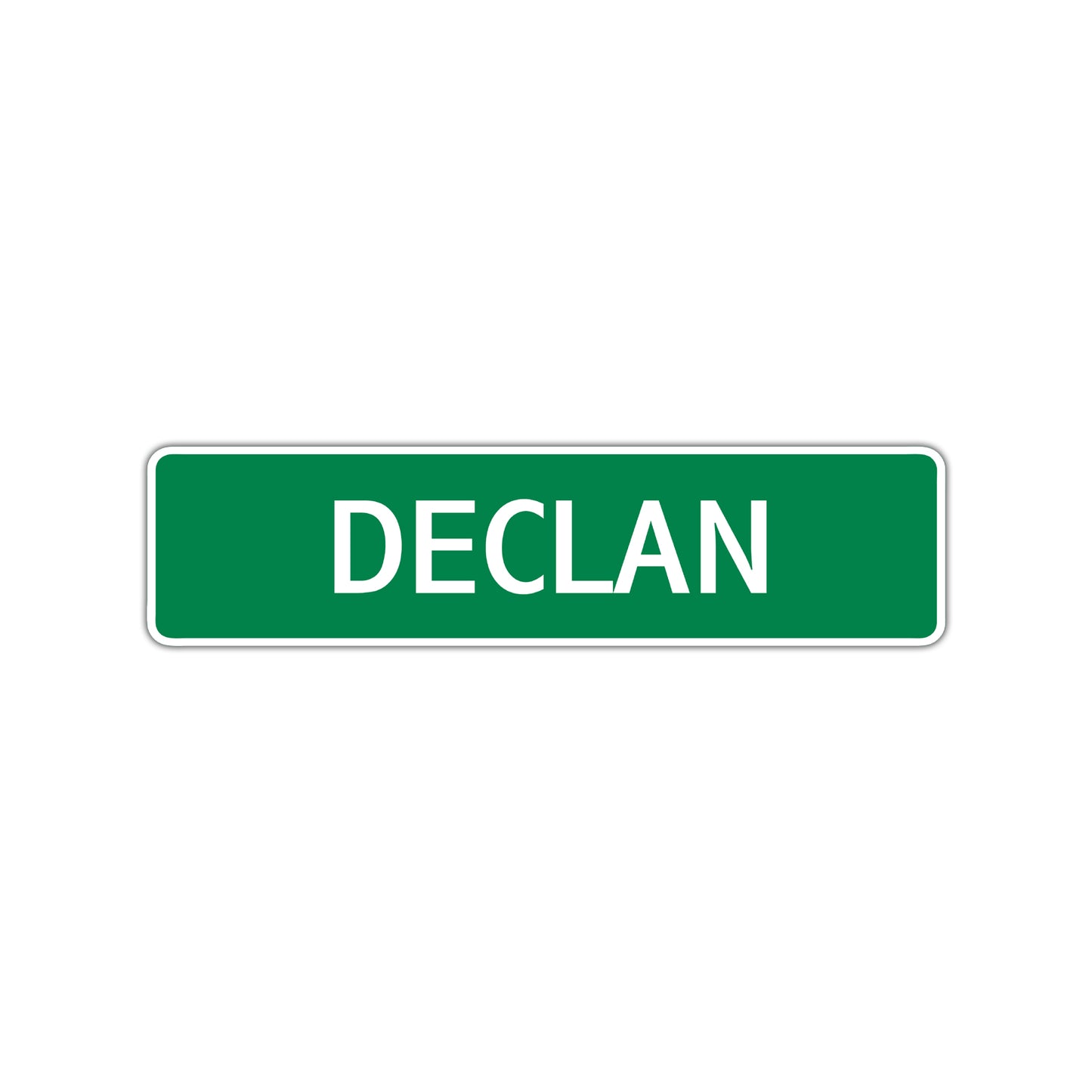 Declan Street Sign Children Name Room Plate