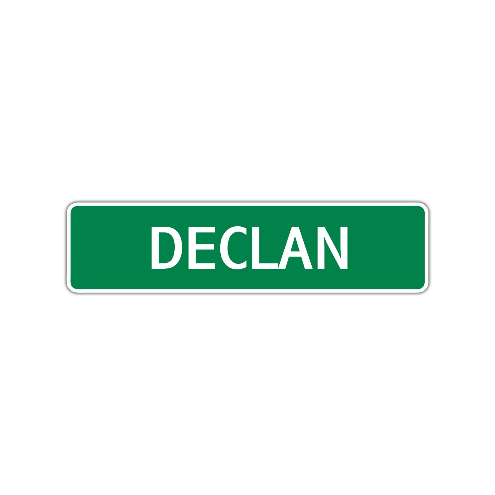Declan Street Sign Children Name Room Plate