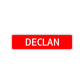 Declan Street Sign Children Name Room Plate