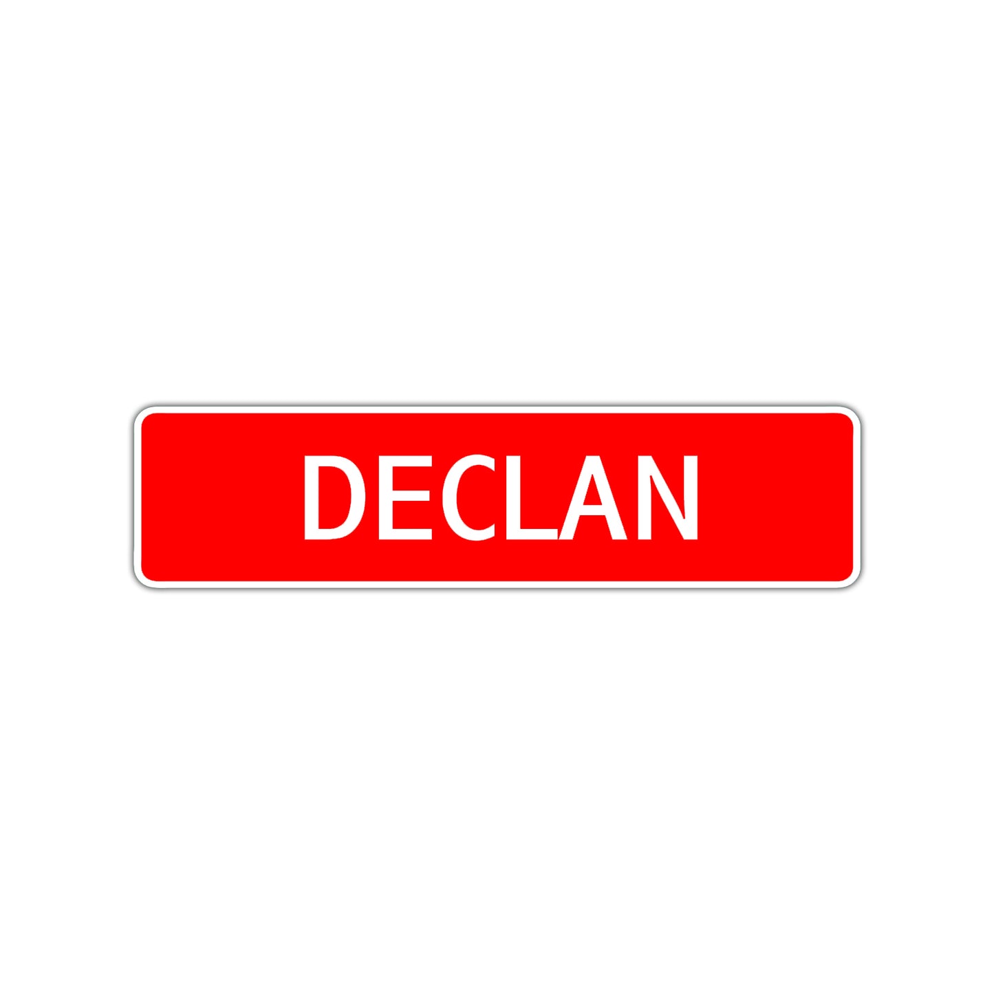 Declan Street Sign Children Name Room Plate