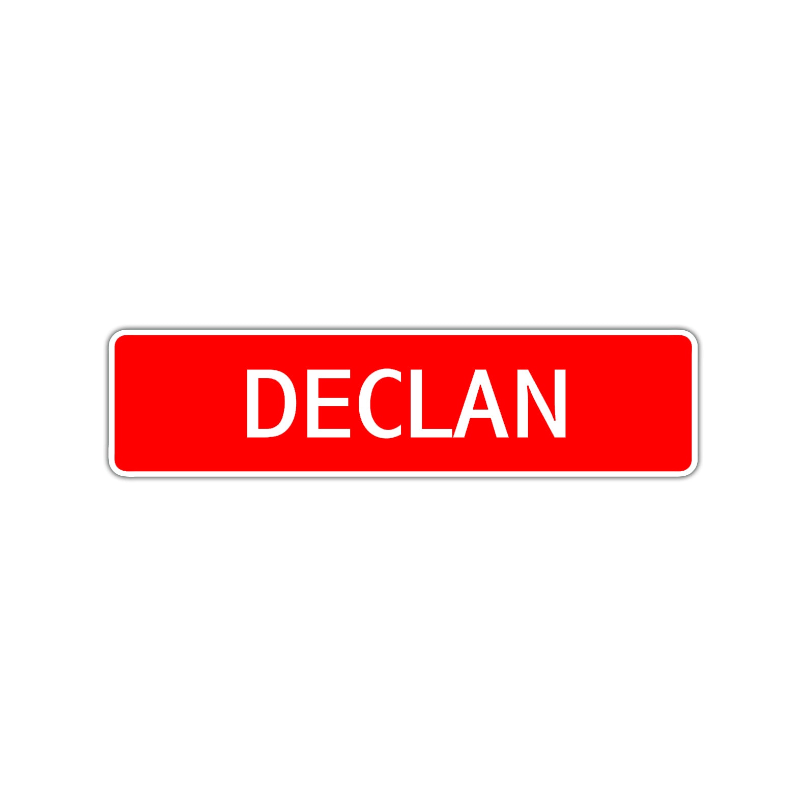 Declan Street Sign Children Name Room Plate