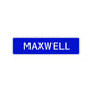 Maxwell Street Sign Children Name Room Plate
