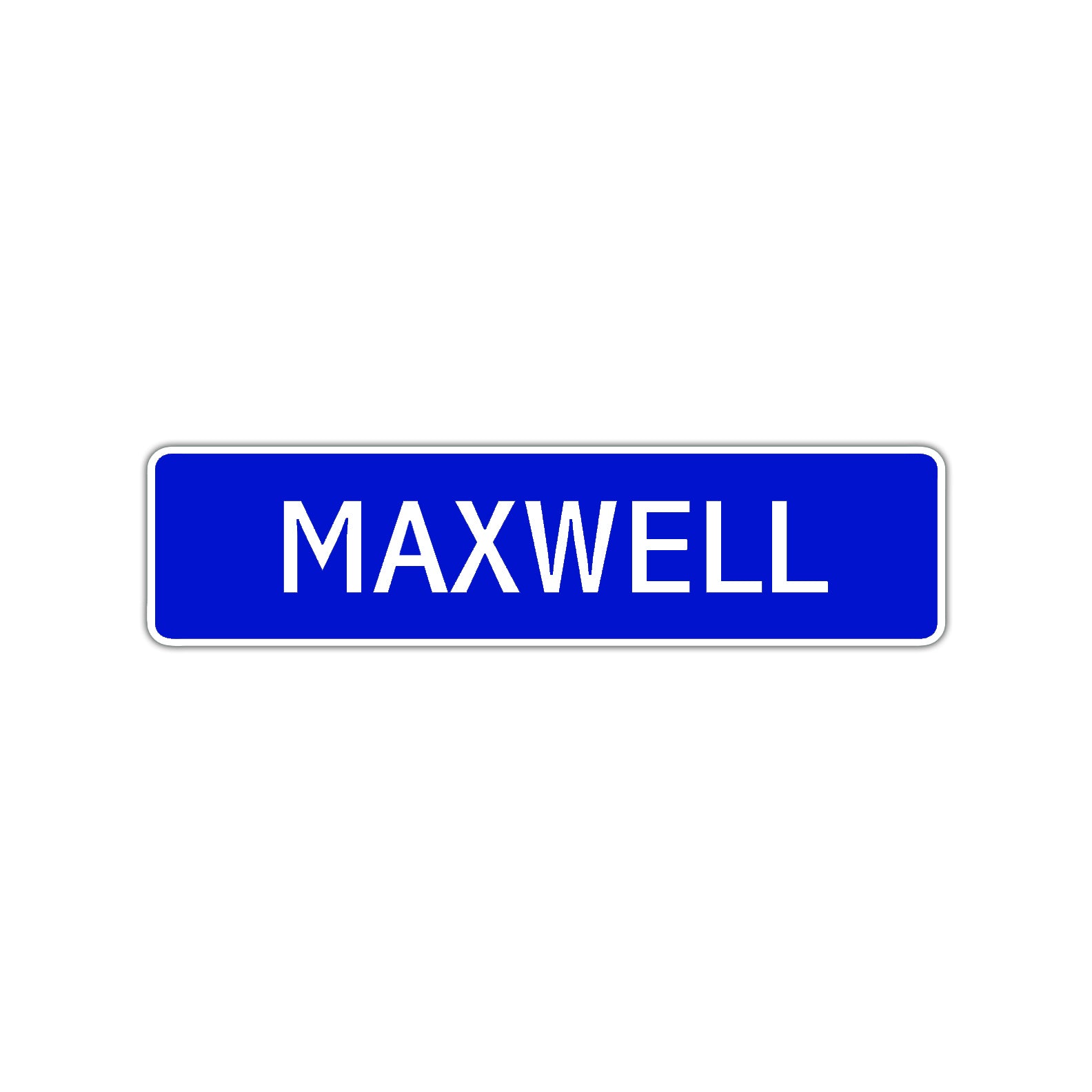 Maxwell Street Sign Children Name Room Plate