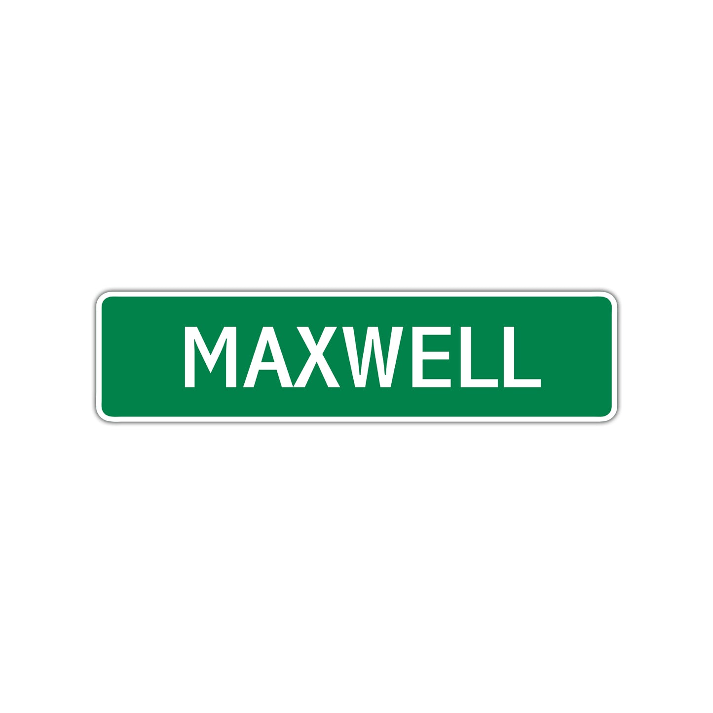 Maxwell Street Sign Children Name Room Plate