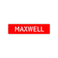 Maxwell Street Sign Children Name Room Plate