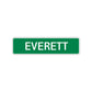 Everett Street Sign Children Name Room Plate