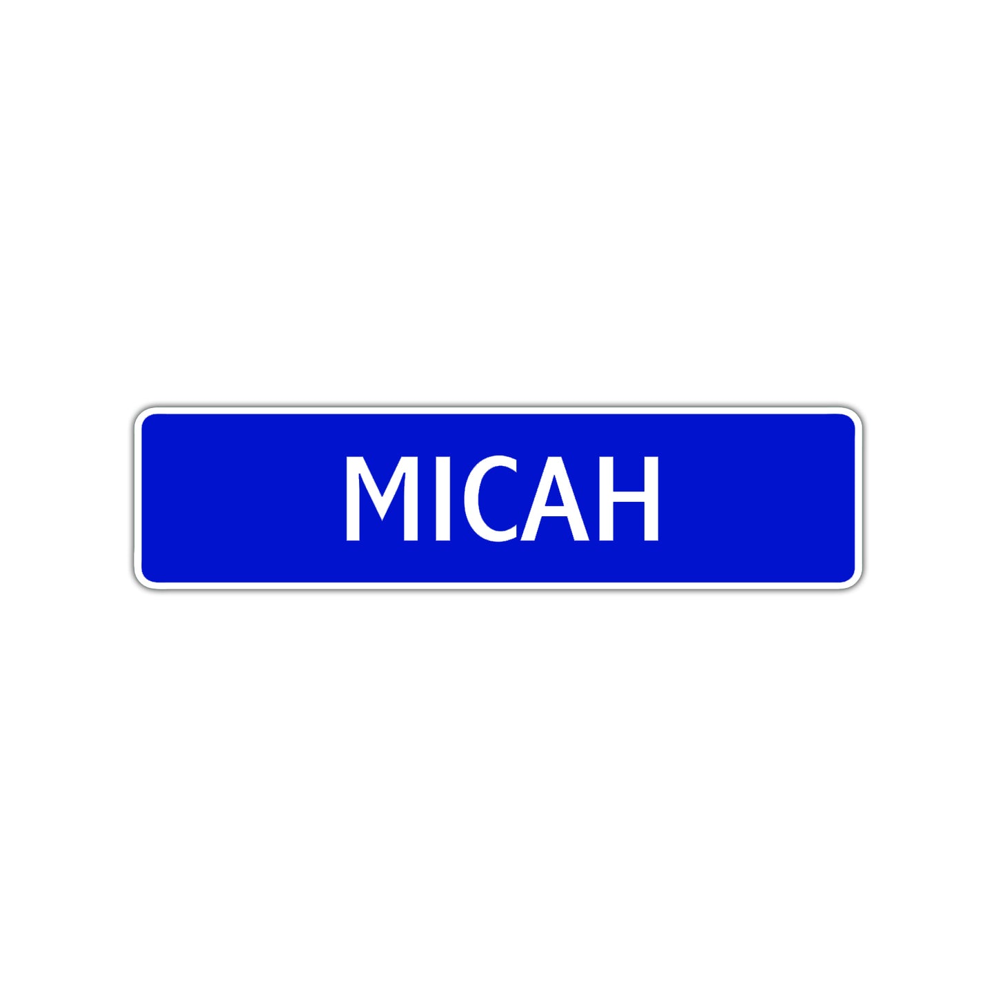 Micah Street Sign Children Name Room Plate
