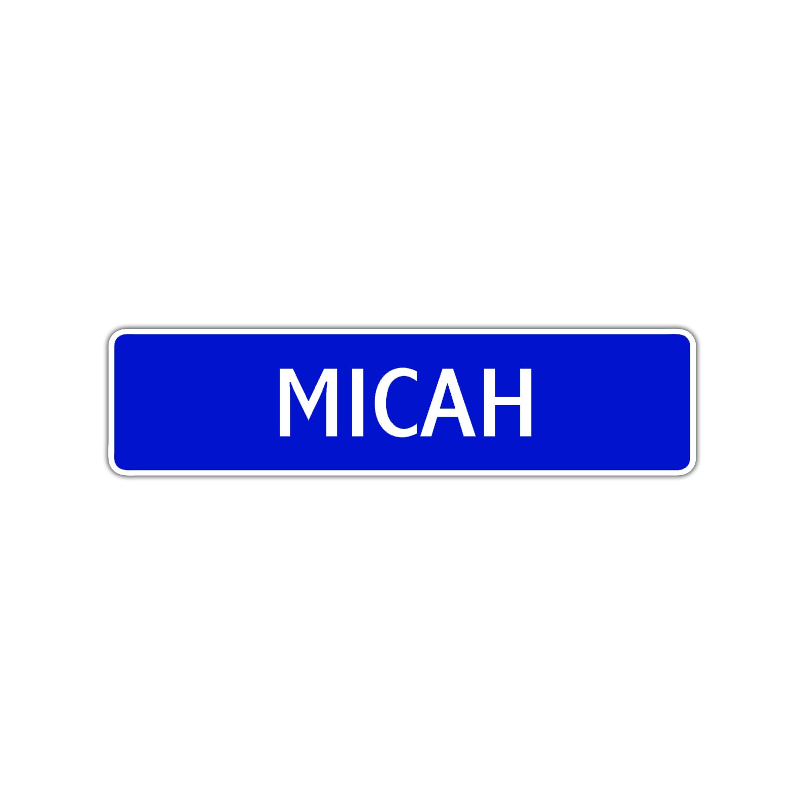 Micah Street Sign Children Name Room Plate