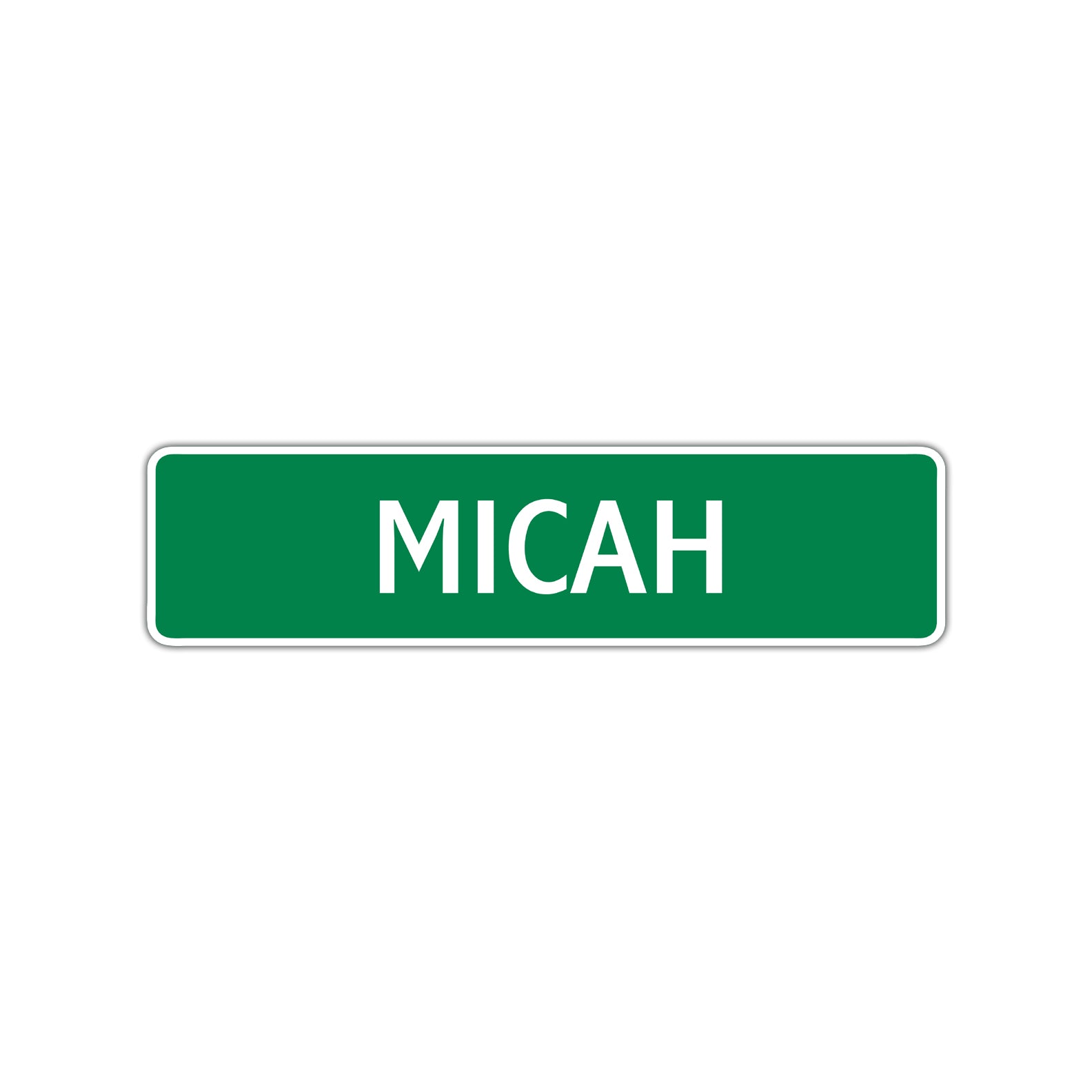 Micah Street Sign Children Name Room Plate
