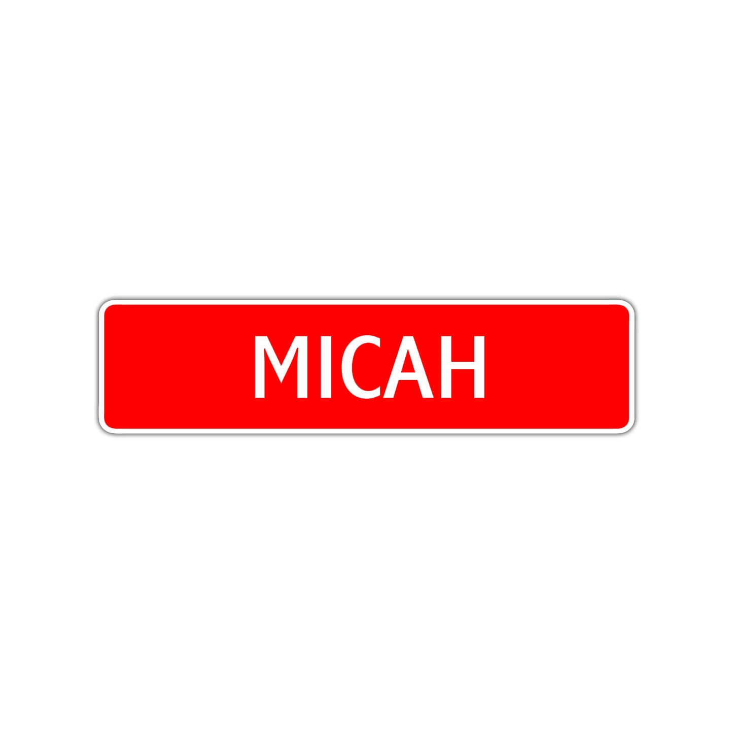 Micah Street Sign Children Name Room Plate