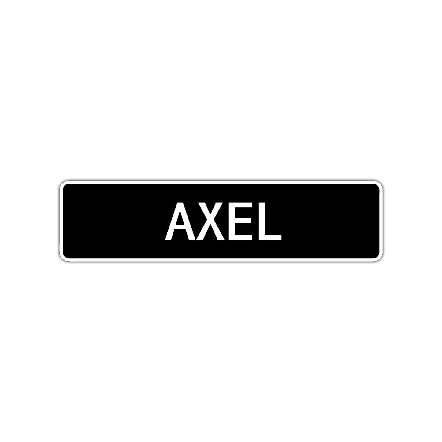 Axel Street Sign Children Name Room Plate