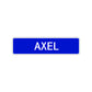Axel Street Sign Children Name Room Plate