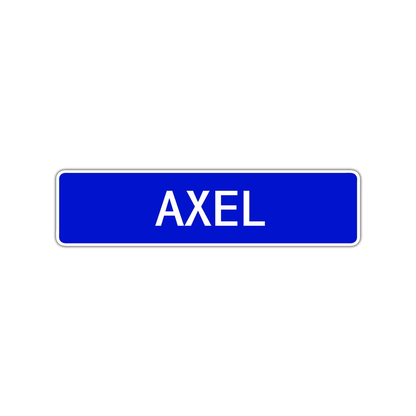 Axel Street Sign Children Name Room Plate