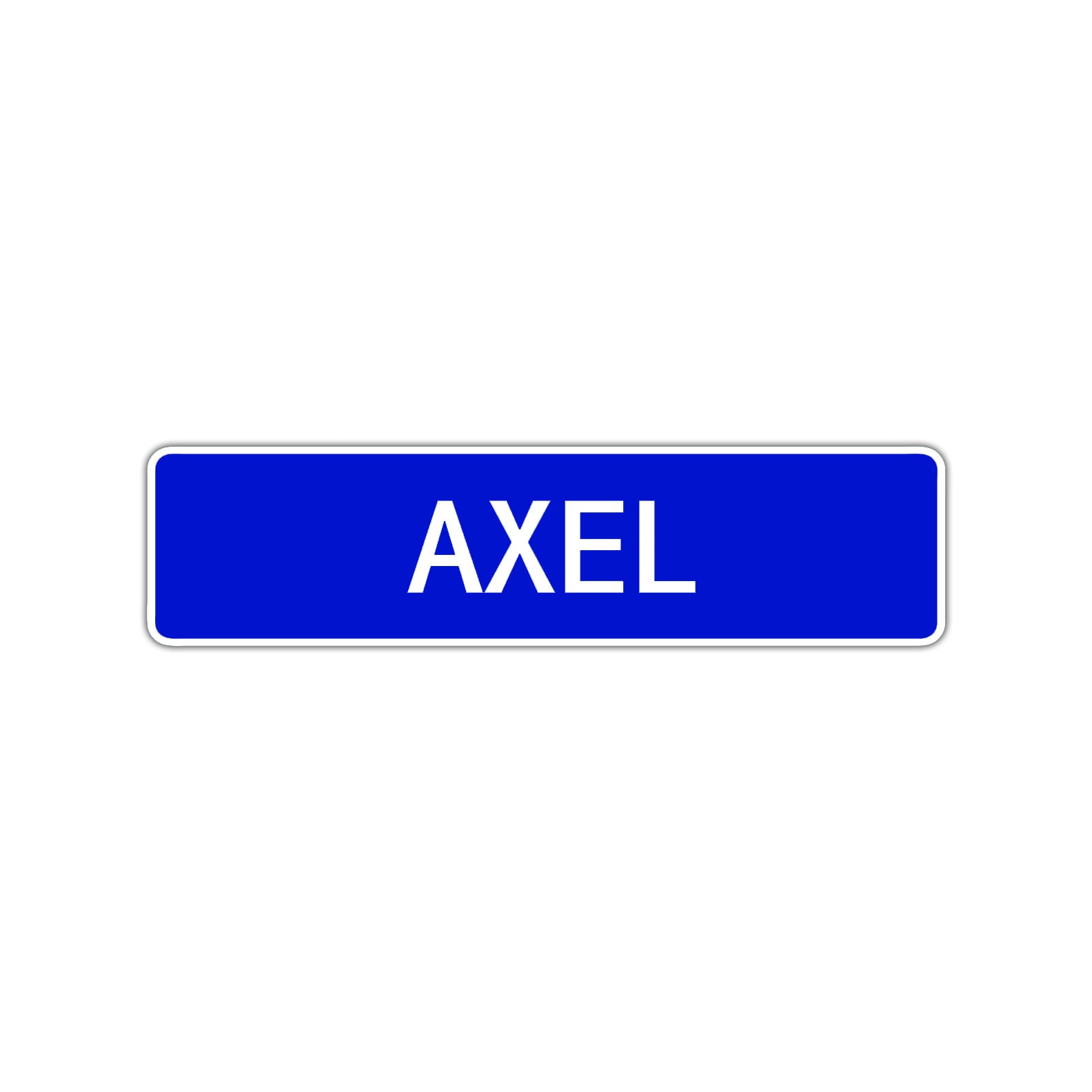 Axel Street Sign Children Name Room Plate